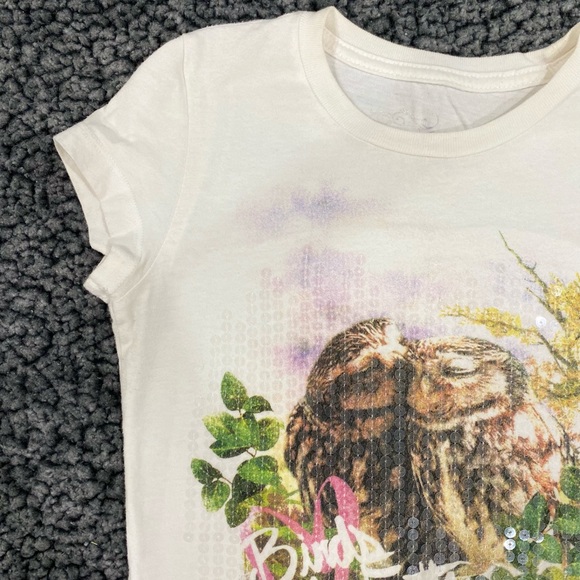 Girls Khol's Birds of a Feather Sequin T-Shirt Top Size M (8) - Picture 3 of 7